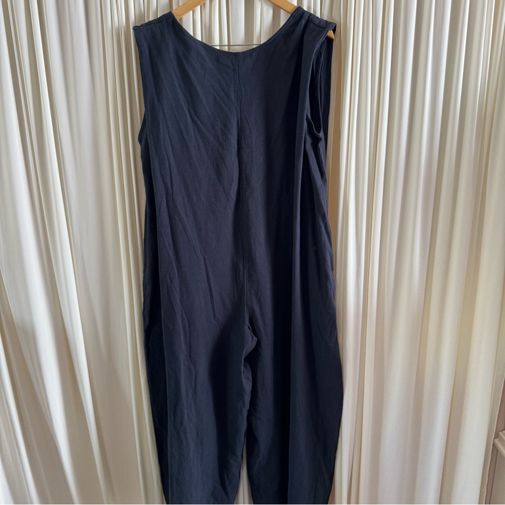 Free People Navy Sleeveless Wide-Leg Jumpsuit - Picture 6 of 10